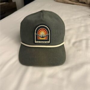 Green Cap with Patch Detail